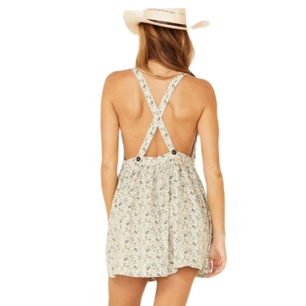 FREE PEOPLE Petunia Cotton Mini Dress Sz MEDIUM‎